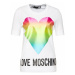 LOVE MOSCHINO Tričko W4F152TM 3876 Biela Regular Fit