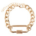 Bracelet with clasp - gold color