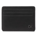 Calvin Klein Puzdro na kreditné karty Ck Clean Pq Cardholder 6Cc K50K510288 Čierna