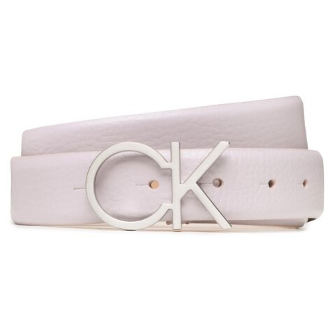 Calvin Klein Dámsky opasok Re-Lock Ck logo Belt 30mm Pbl K60K610413 Fialová
