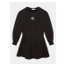 Calvin Klein Jeans Úpletové šaty Gradient Monogram IG0IG02047 Čierna Regular Fit