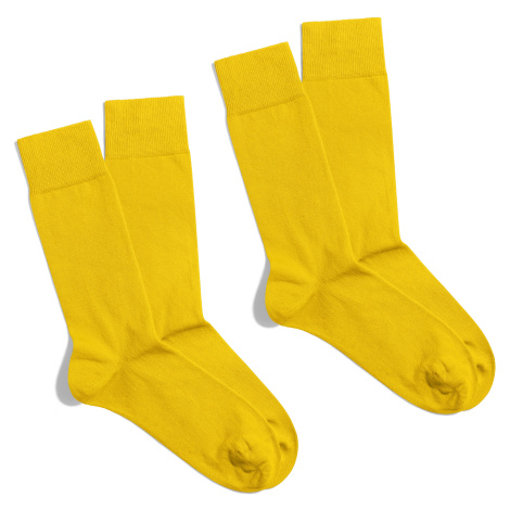 Banana Socks Unisex's 2Pack Socks Essentials Lemon Burst