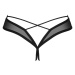 Tanga Obsessive Roxelia crotchless thong Farba: Čierna