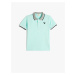 Koton Polo T-Shirt with Short Sleeves and Buttons, Embroidered Detail Cotton.