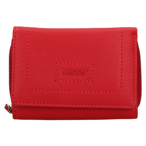 Dámska kožená peňaženka Lagen Krista - červená