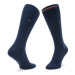 Tommy Hilfiger Súprava 2 párov vysokých pánskych ponožiek 701220517 Tmavomodrá