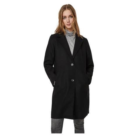 Vero Moda Dámsky kabát VMPAULA Regular Fit 10248801 Black Solid L