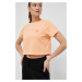 Bavlnené tričko Columbia oranžová farba