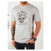 Men's grey T-shirt with Dstreet print