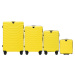 ŽLTÁ 4-DIELNA SÚPRAVA KUFROV PEAFOWL PEA01, SET OF 4 SUITCASES (L,M,S,XXS) WINGS, YELLOW