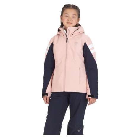 Rossignol GIRL SKI JKT Dievčenská lyžiarska bunda, ružová, veľkosť