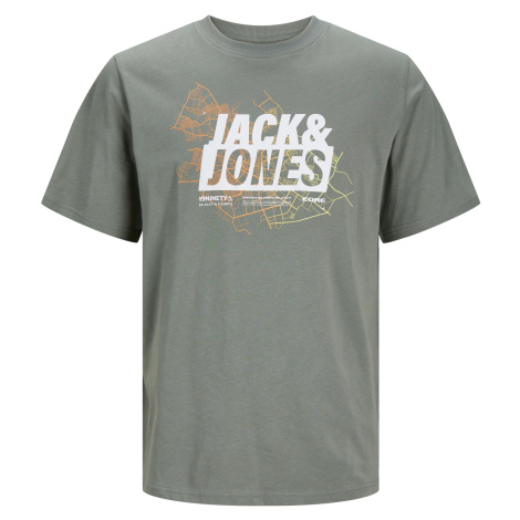 Jack&Jones Pánske tričko JCOMAP Regular Fit 12252376 Agave Green XXL Jack & Jones