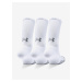 Sada troch párov bielych ponožiek Heatgear Under Armour.