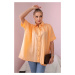 Apricot cotton shirt with short sleeves