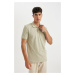 DEFACTO New Regular Fit Short Sleeve Pique Polo Basic T-Shirt