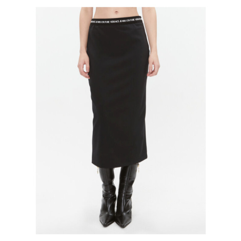 Versace Jeans Couture Puzdrová sukňa 75HAE806 Čierna Regular Fit