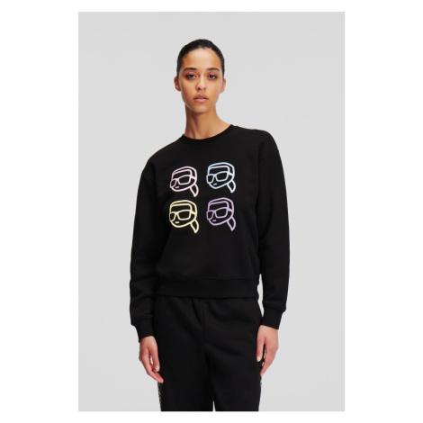 Mikina Karl Lagerfeld Ikonik 2.0 Outline Sweatshirt Black