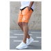 Madmext Torn Detail Orange Men's Shorts 4249