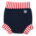 Dojčenské plavky splash about happy nappy navy/red stripe