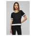 Women's T-shirt Terry Mesh blk/wht