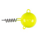 Fox rage jigová hlava plegaic screws uv yellow - 120 g