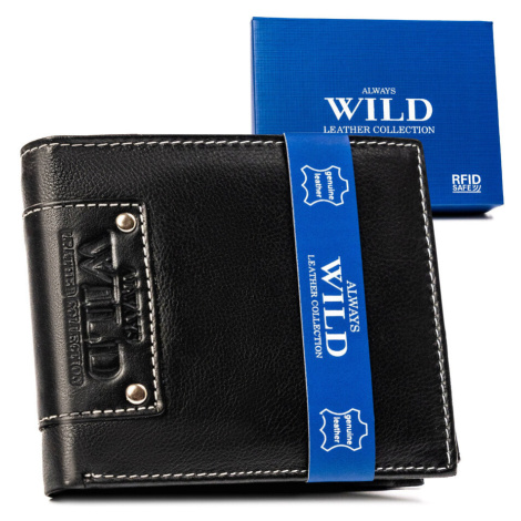 Klasická pánska kožená peňaženka bez zapínania - Always Wild