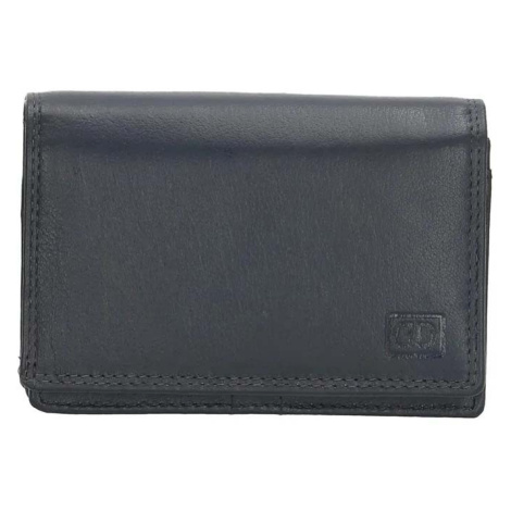 Modrá praktická kožená peňaženka &quot;Collect&quot;
