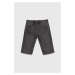 Detské rifľové krátke nohavice Pepe Jeans šedá farba, nastaviteľný pás