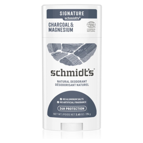 Schmidt's Charcoal + Magnesium tuhý dezodorant 24h