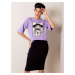 Fialové dámske tričko s motívom Dievčata 157-TS-3693.51P-purple