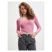 Pink Ladies Ribbed Sweater Guess Sabine - Women