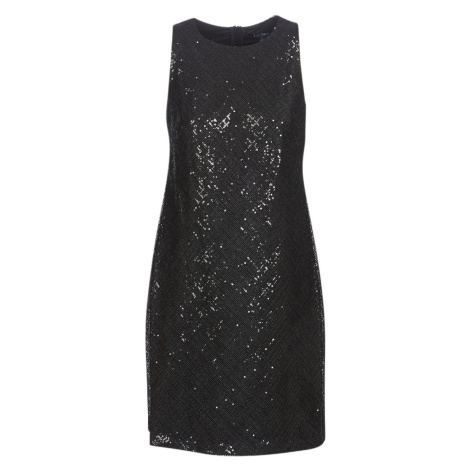 Lauren Ralph Lauren  SEQUINED SLEEVELESS DRESS  Krátke šaty Čierna