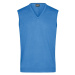 James & Nicholson Pánsky sveter bez rukávov JN657 - Ľadovo modrá