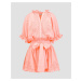 Šaty Juliet Dunn Neon Poplin Blouson Dress