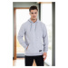 34605 Dewberry Kangaroo Pocket Hoody Mens Sweatshirt-GREY