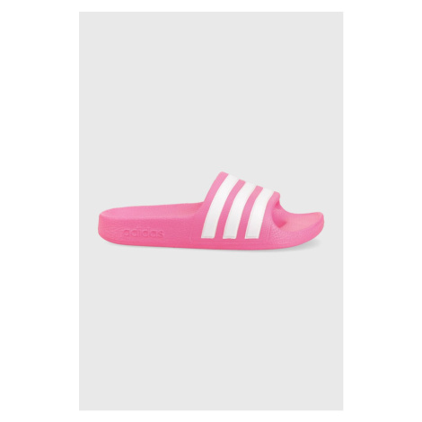 Detské šľapky adidas ADILETTE AQUA K ružová farba