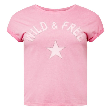 Key Largo Tričko 'FREE'  ružová / svetloružová