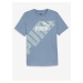 Modré pánske tričko Puma Power Graphic Tee