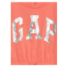 Oranžové dievčenské šaty s logom GAP