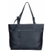 Dámska kožená kabelka Facebag Tera - modro-biela