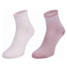 Tommy Hilfiger WOMEN SHORT SOCK 2P OPEN BIAS svetlo ružová - Dámske ponožky