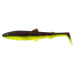 Westin gumová nástraha bullteez shadtail black chartreuse - 7,5 cm 4 g 3 ks