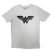 DC Comics tričko Wonder Woman - Black Paint Logo Biela