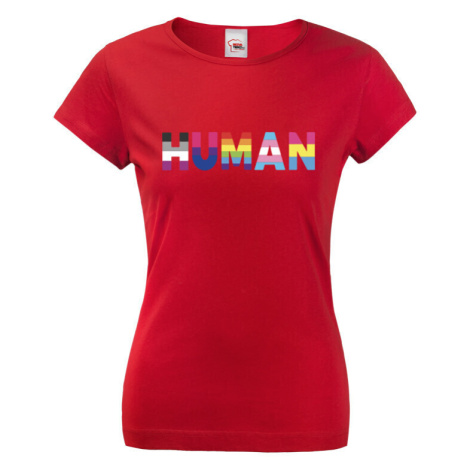 Dámské tričko s potlačou Human - LGBT pánské tričko