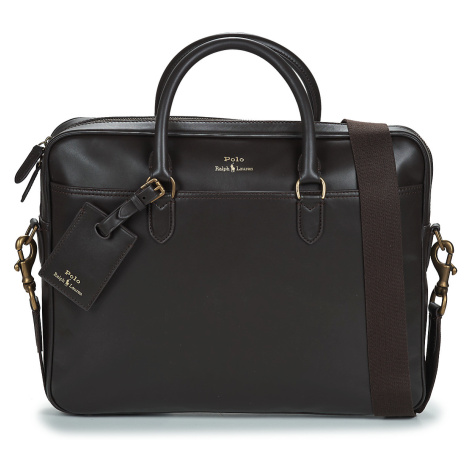 Polo Ralph Lauren  COMMUTER-BUSINESS CASE-SMOOTH LEATHER  Aktovky Hnedá