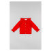 Detský sveter zippy červená farba, tenký