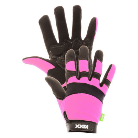 Kixx Rocky Ochranné pracovné rukavice 01010127 Ružová