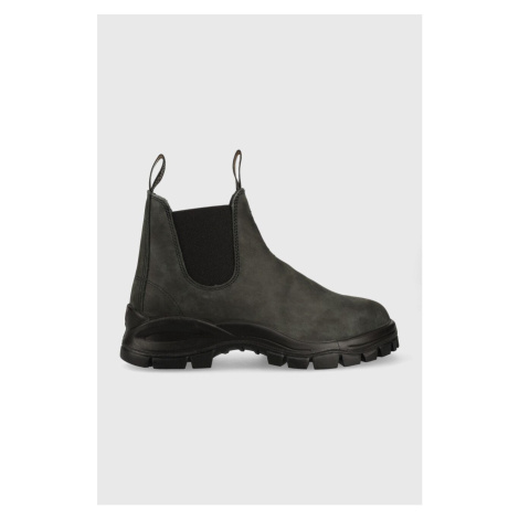 Semišové topánky chelsea Blundstone 2238 pánske, čierna farba