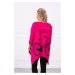 Sweatshirt with fuchsia bicycle print