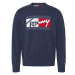 Tommy Jeans Sveter - TJM BRANDED SWEATER modrý